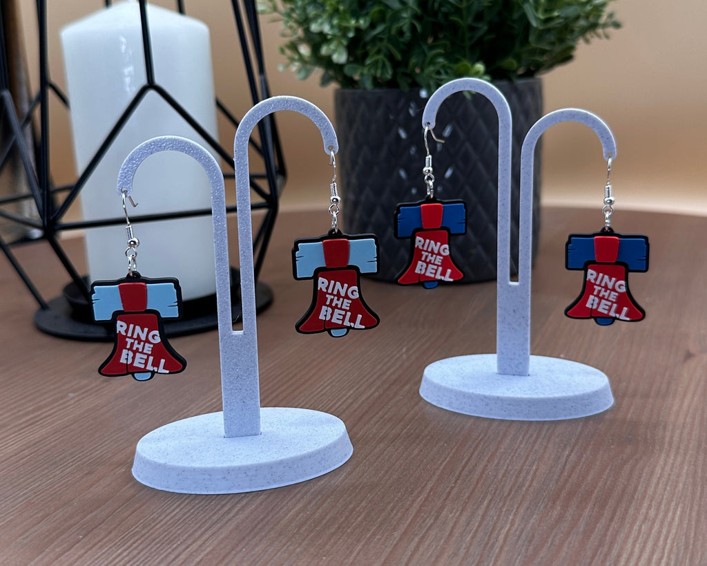Ring the Bell Earrings | 3D Printed Statement Earrings | Lightweight Bold Earrings