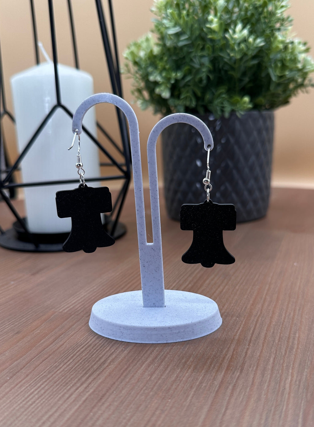 Ring the Bell Earrings | 3D Printed Statement Earrings | Lightweight Bold Earrings