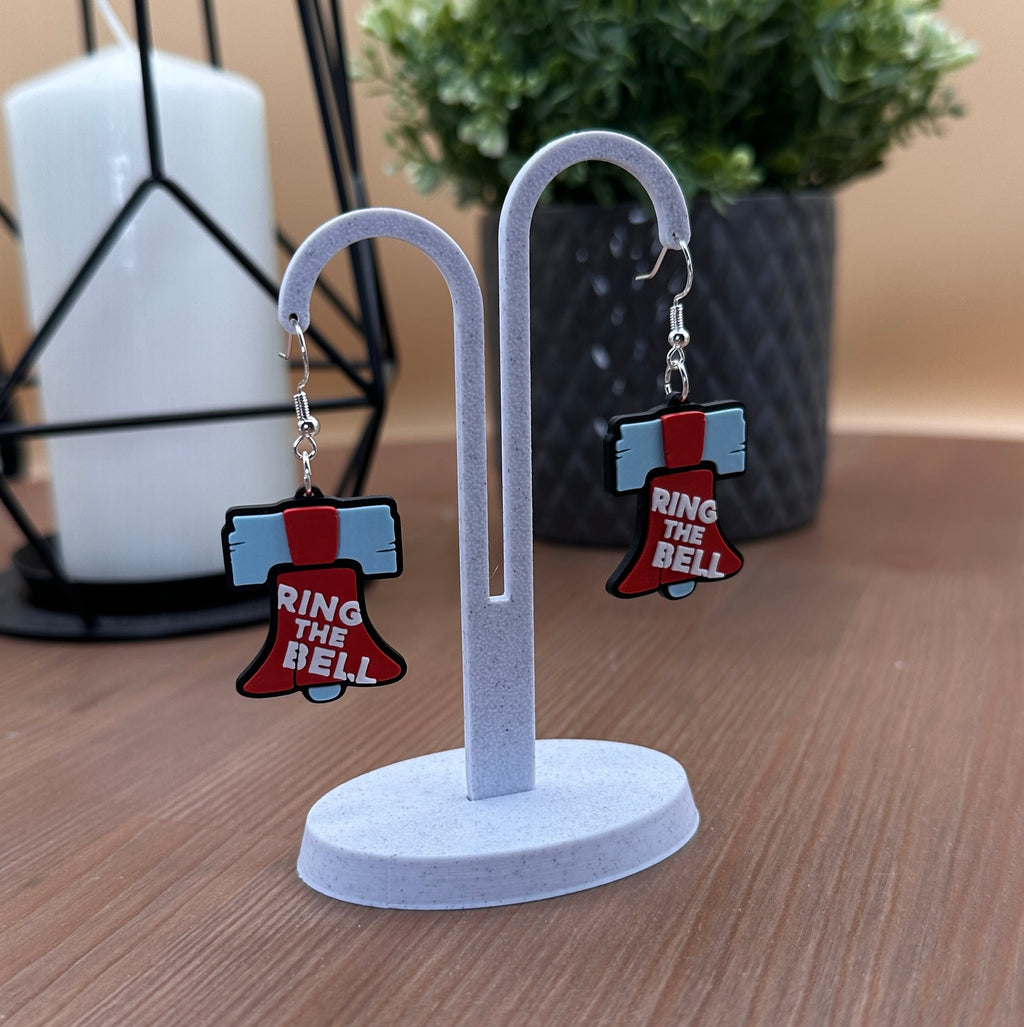 Ring the Bell Earrings | 3D Printed Statement Earrings | Lightweight Bold Earrings