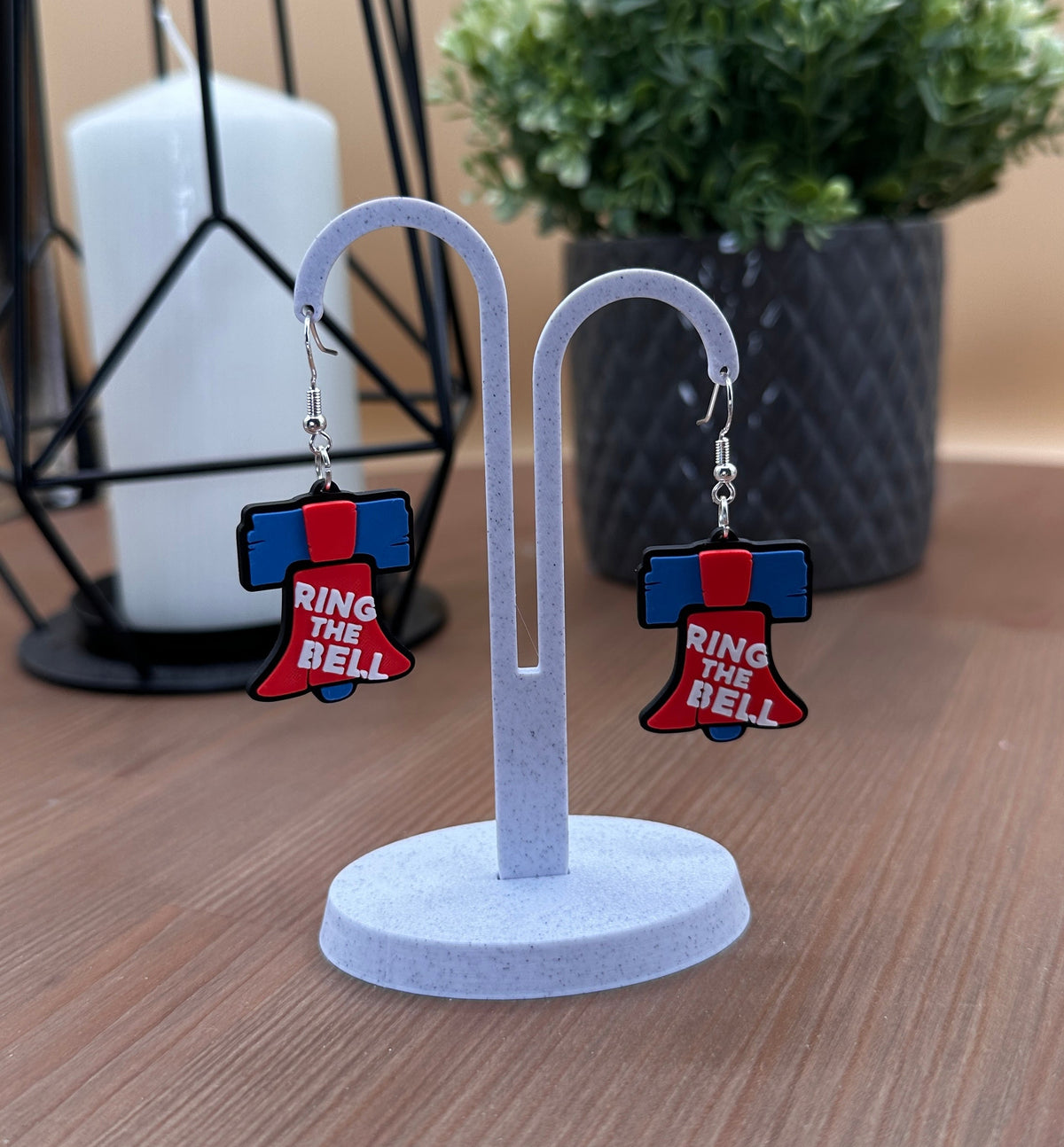 Ring the Bell Earrings | 3D Printed Statement Earrings | Lightweight Bold Earrings