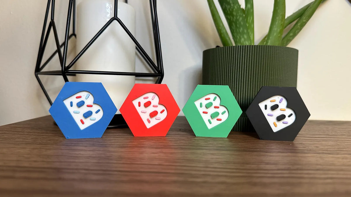 Custom 3D Printed Sprinkle Teacher Name Plate: Personalized Desk Decor