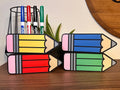 Pencil Dry Erase Marker Holder for Thin Markers | 3D Printed Magnetic or Non-Magnetic Whiteboard Organizer | Teacher Gift