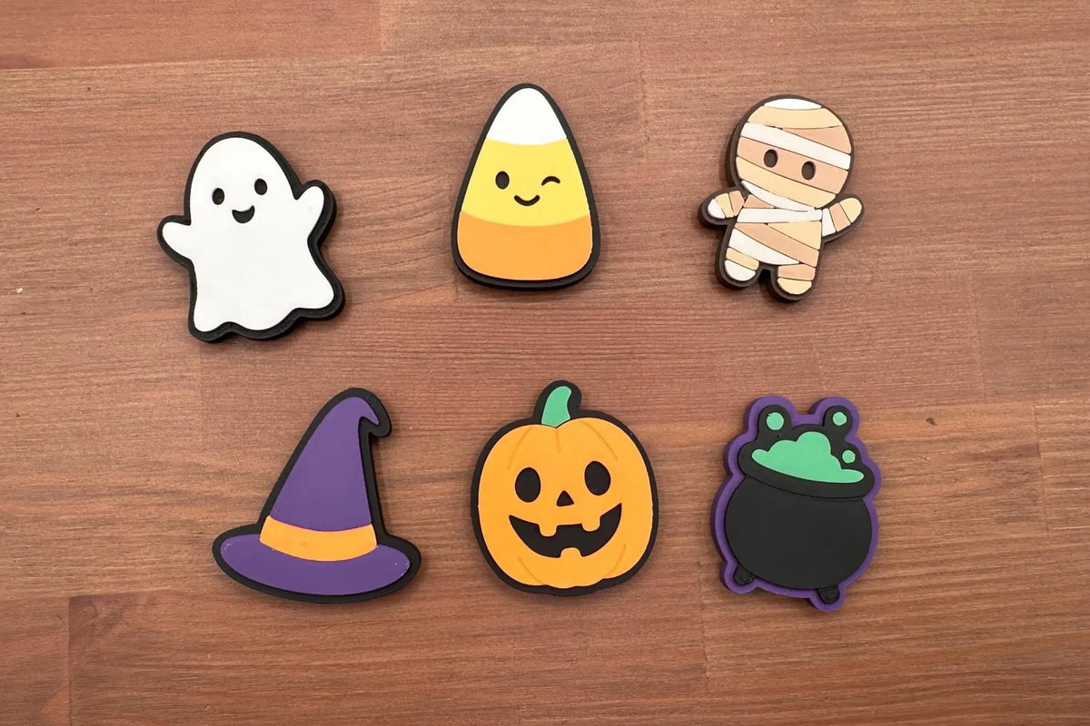 Halloween Magnets – Choose Ghost, Pumpkin, Candy Corn, Witch Hat, Mummy or Witch Brew | 3D Printed Fridge Magnets | Spooky Decor