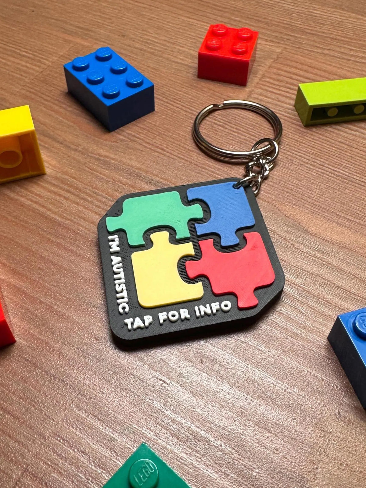 Autism NFC Backpack Tag | Customizable 3D Printed Safety Tag