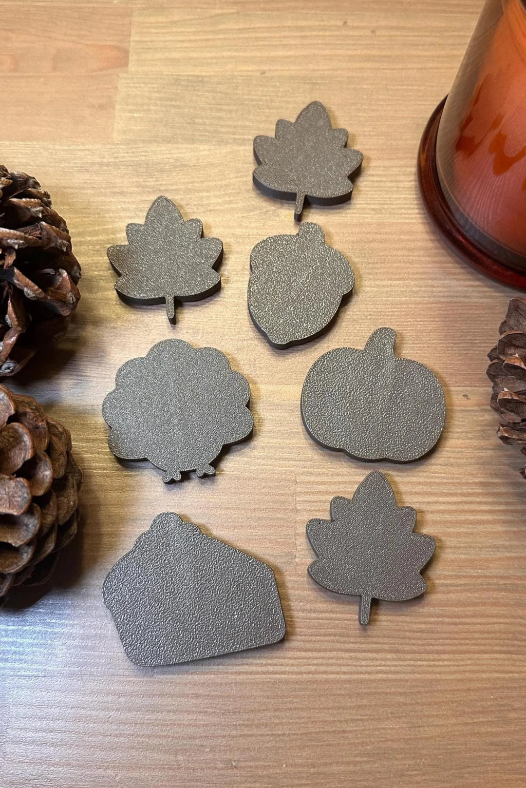 3D Printed Fall Magnet Set | Autumn Fridge Decor