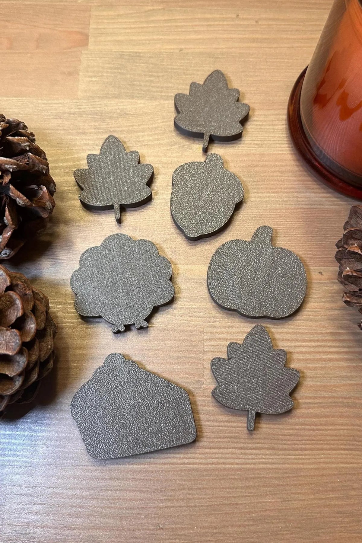 3D Printed Fall Magnet Set | Autumn Fridge Decor